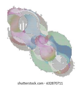 abstract vector background-Dot Graphics. Applicable for Covers, Placards, Posters, Flyers and Banner Designs. Vector illustration.