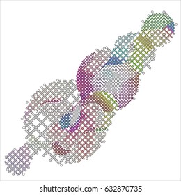 abstract vector background-Dot Graphics. Applicable for Covers, Placards, Posters, Flyers and Banner Designs. Vector illustration.