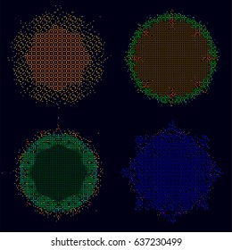 abstract vector background-Dot Graphics. Applicable for Covers, Placards, Posters, Flyers and Banner Designs. Vector illustration.