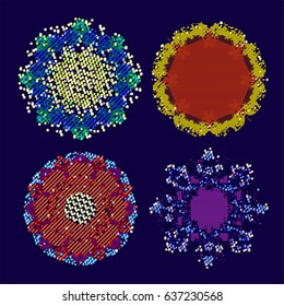 abstract vector background-Dot Graphics. Applicable for Covers, Placards, Posters, Flyers and Banner Designs. Vector illustration.