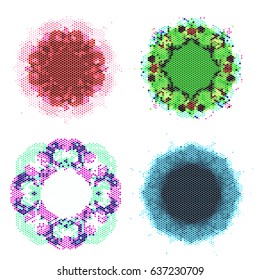 abstract vector background-Dot Graphics. Applicable for Covers, Placards, Posters, Flyers and Banner Designs. Vector illustration.