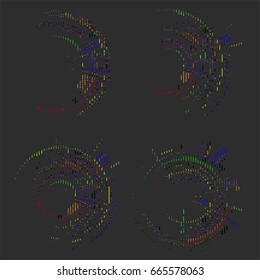 abstract vector background-Dot Graphics. Applicable for Covers, Placards, Posters, Flyers and Banner Designs. Vector illustration.