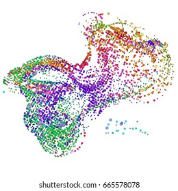 abstract vector background-Dot Graphics. Applicable for Covers, Placards, Posters, Flyers and Banner Designs. Vector illustration.