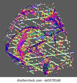 abstract vector background-Dot Graphics. Applicable for Covers, Placards, Posters, Flyers and Banner Designs. Vector illustration.