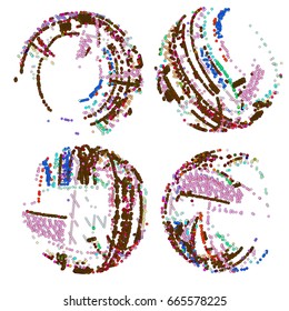 abstract vector background-Dot Graphics. Applicable for Covers, Placards, Posters, Flyers and Banner Designs. Vector illustration.