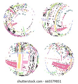 abstract vector background-Dot Graphics . Applicable for Covers, Placards, Posters, Flyers and Banner Designs. Vector illustration.