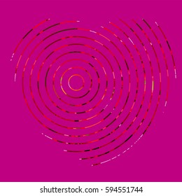 vetor abstrato fundo-Ponto Gráfico coração