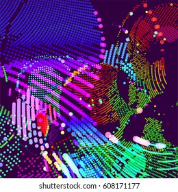 abstract vector background-Dot Graphics. Vector illustration.