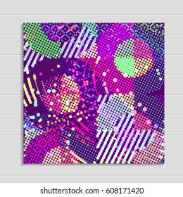 abstract vector background-Dot Graphics. Vector illustration.