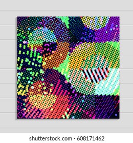 abstract vector background-Dot Graphics. Vector illustration.