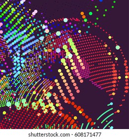 abstract vector background-Dot Graphics. Vector illustration.