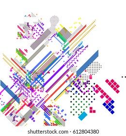 abstract vector background-Dot Graphics.Applicable for Covers, Placards, Posters, Flyers and Banner Designs. Vector illustration.