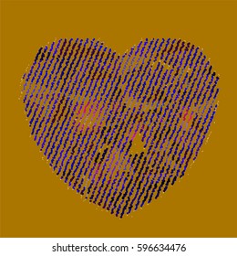 abstract vector background-Dot Graphics-heart