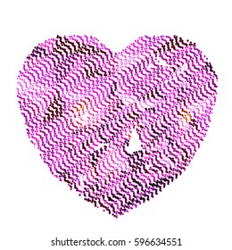 abstract vector background-Dot Graphics-heart