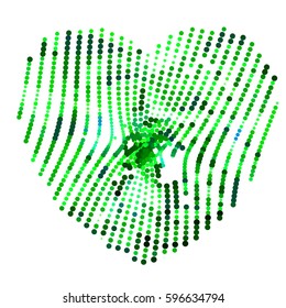 abstract vector background-Dot Graphics-heart