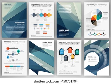 Brochure Annual Report Flyer Design Templates Stock Vector (Royalty ...