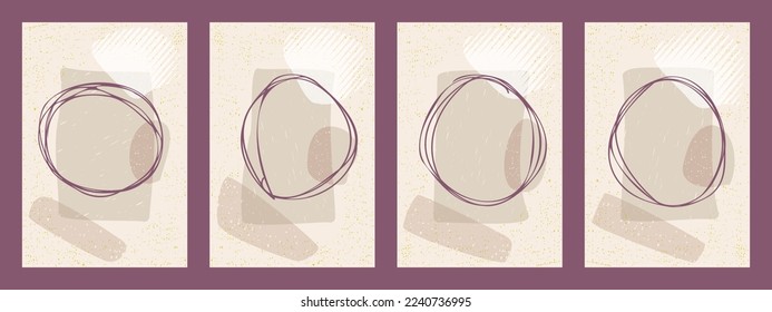 Abstract vector backgrounds in minimalist style