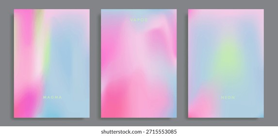 Abstractas fondos de Vector en colores rosa pastel y azul.
