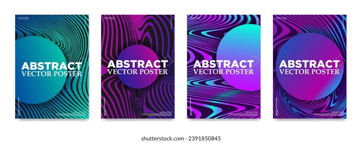 Abstract vector backgrounds for posters, flyers, etc. Night club banner