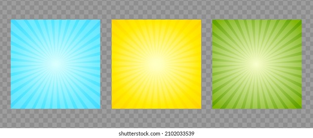 Abstract vector backgrounds for sales  banners  Modern pop art posters and sun rays EPS10