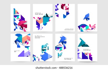 Abstract Vector Backgrounds Set