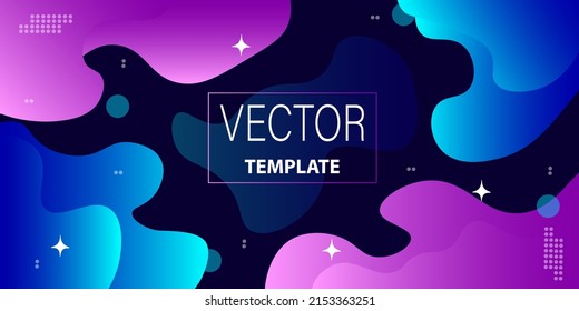 Resumen de fondos vectoriales con gradientes de moda. Papel de pared futurista para carteles, afiches.