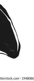 Abstract Vector Backgroung Jupiter Surface. Hand Drawn Marbel Pattern. Fashion Illustration Black and White Liquid Paint Ink
