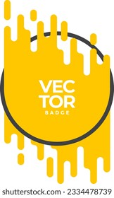 Abstract vector badge. Trendy minimal design. Eps10 vector.