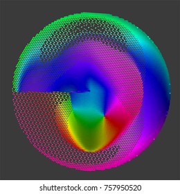 Gráficos abstractos vectoriales de bola-punto