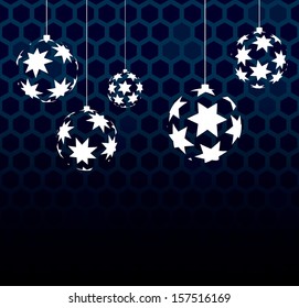 Abstract vector balls with stars