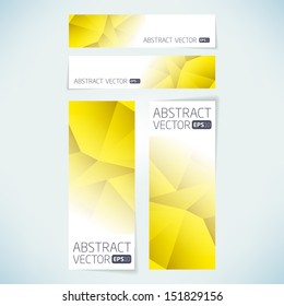 Abstract vector banner background