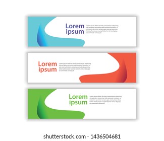 abstract vector banner background color
