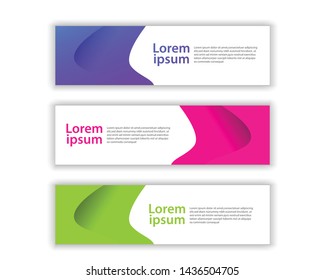 abstract vector banner background color