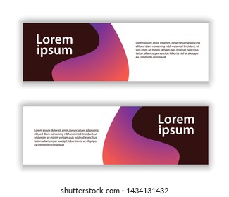 abstract vector banner background template