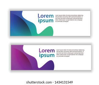 abstract vector banner background template
