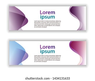 abstract vector banner background template