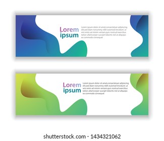 abstract vector banner background template