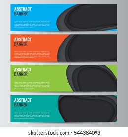 Abstract vector banner business background
