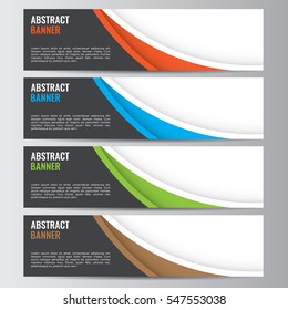 Antecedentes empresariales de banners de vectores abstractos