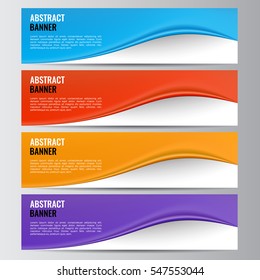 Abstract vector banner business background