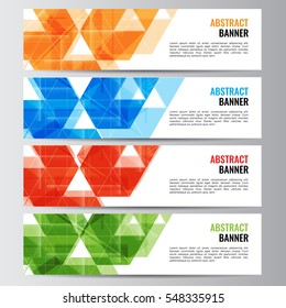 Abstract vector banner business background