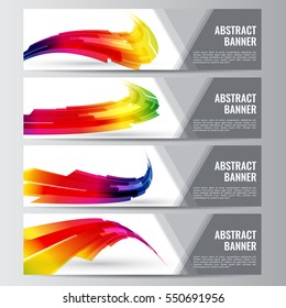 Abstract vector banner business background