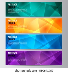 Abstract vector banner business background