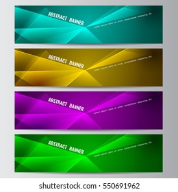 Abstract vector banner business background