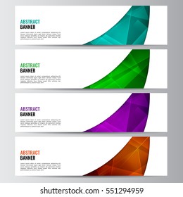 Abstract vector banner business background