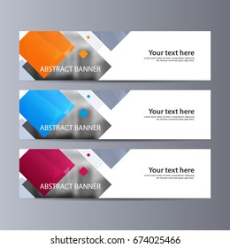 Abstract vector banner business background