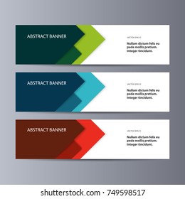 Abstract vector banner business background