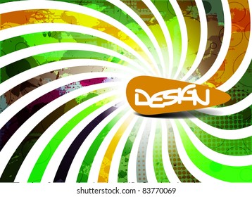 Abstract vector banner design, vector illustration.