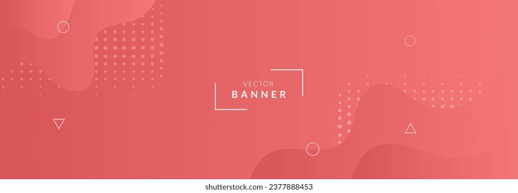 Abstract vector banner design template.