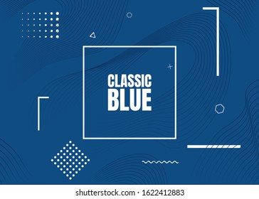Abstract vector banner. Minimalist color flat design. Dynamic stylish geometric background. Element for design gift cards, invitations, gift cards, flyers, brochures, website. Memphis pattern. 